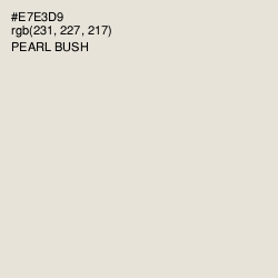 #E7E3D9 - Pearl Bush Color Image